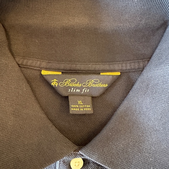 Brooks Brothers Slim Fit Pique Polo – XL (Navy, Golden Fleece Details) - Picture 2 of 5